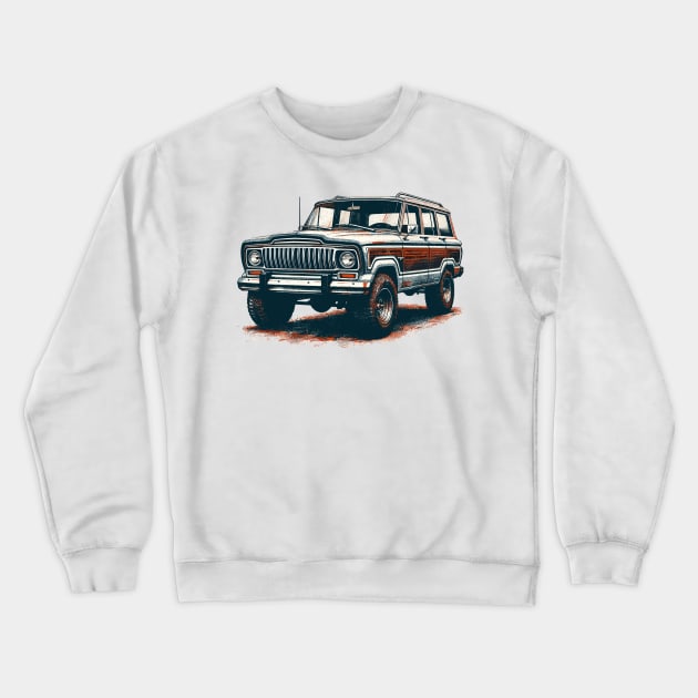 Jeep Wagoneer Crewneck Sweatshirt by Vehicles-Art